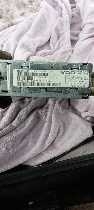 фото №2, Радіо citroen xsara picasso 1.6b 02r 96475709zl00