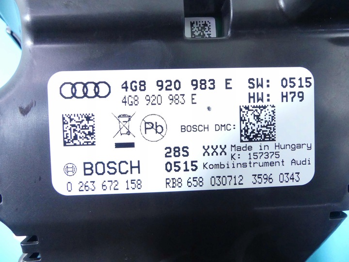 фото №8, Спідометр  audi a6 c7 4g8920983e 3.0 tfsi миля i km usa європа