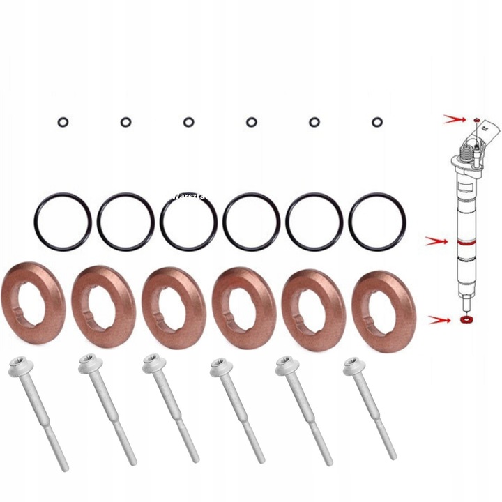 фото №1, Набір монтажний інжекторів audi 3.0 tdi 10-