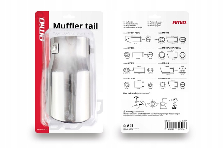 фото №9, Наконечник вихлоп сталь нержавіюча хром fi90mm