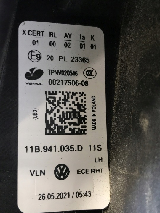 фото №11, Vw id4 id.4 лампа ліва передня повний led iq light 11b941035d