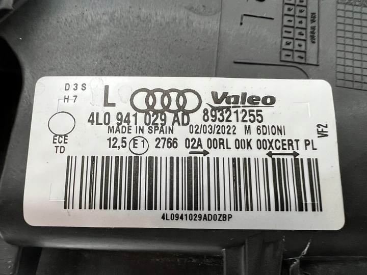 фото №12, Audi q7 4l0 рестайлинг ксенон поворотный лампа левая правая