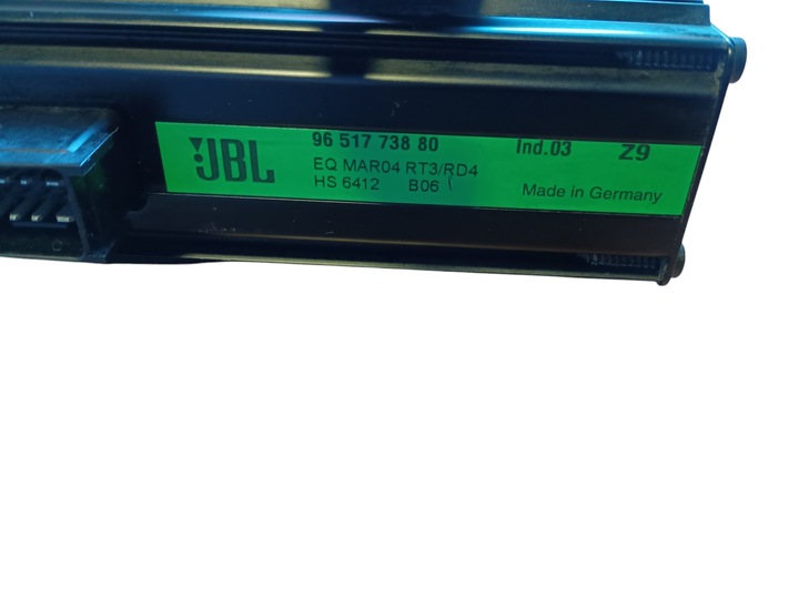 фото №8, Peugeot 607 2.2 hdi усилитель аудио радио jbl оригинальный номер 9651773880