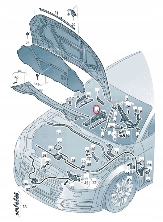 фото №14, Audi tt iii 8s 2015-2023 накладки защитные крылья перед l+p 8s0 б/у
