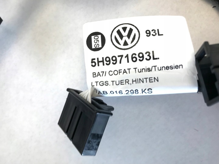 фото №3, Vw golf 8 viii жгут левая дверь зад 5h9971693l