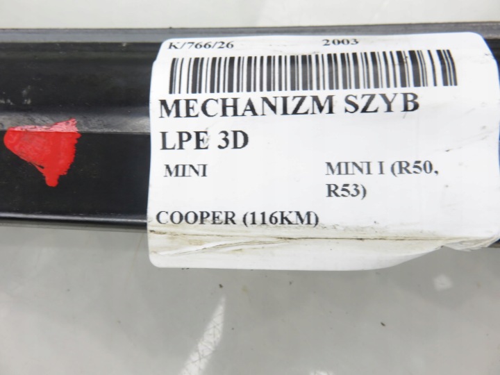фото №7, Склопідйомник  ліве передній 3d mini mini i r50, r53 6910375