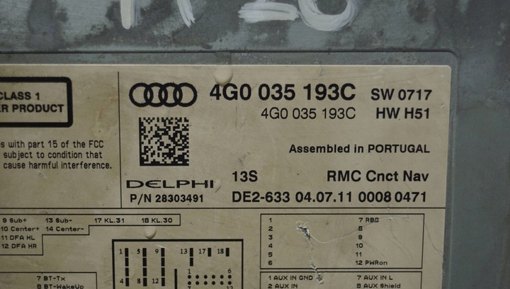 фото №12, Audi a6 c7 4g навигация mmi мультимедиа навигация 4g0035193c r26