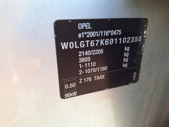 фото №11, Opel vauxhall insignia a g09 z176 бампер перед капот крило лампа 08-13