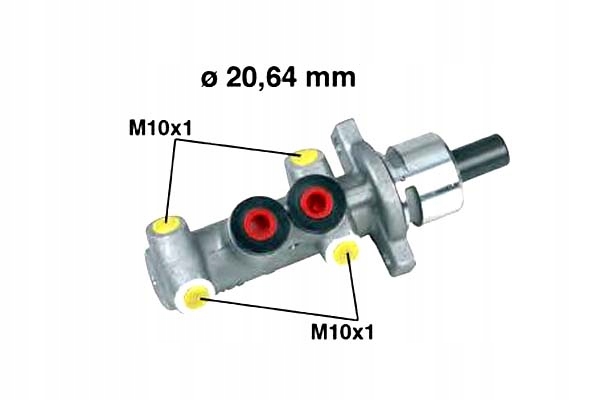фото №8, Главный тормозной цилиндр metelli 05-0245