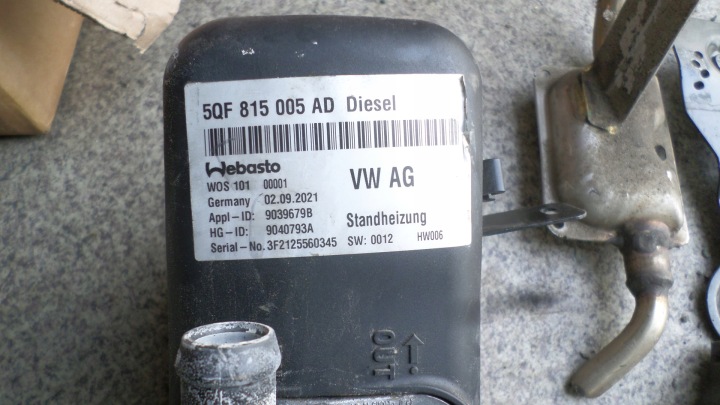 фото №5, Вебасто vw tiguan 5nn 5qf815005ad