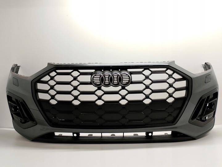 фото №1, Audi q5 80a рестайлінг s-line бампер переднє перед pdc омивачі решітка радіатора ґрати