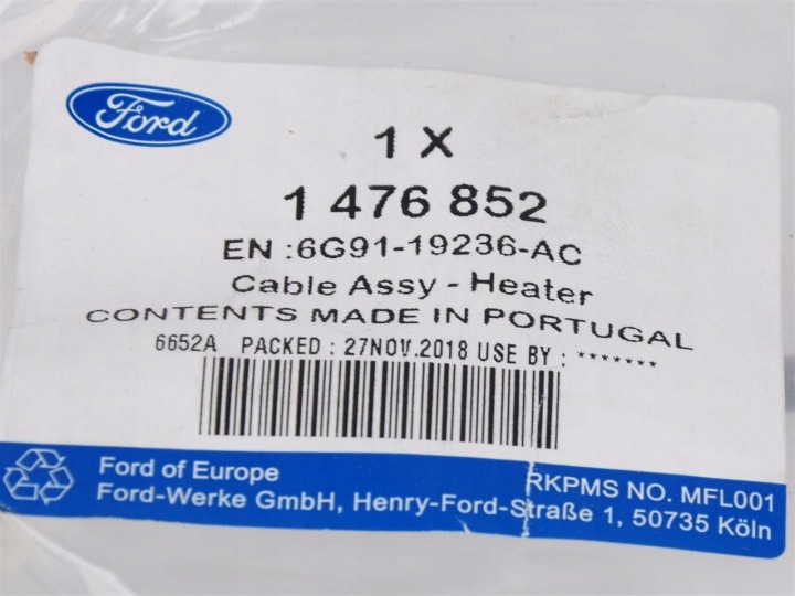фото №10, Трос нагрівача ford s-max mk1 galaxy mk3 _ 1476852 _ 6g91-19236-ac