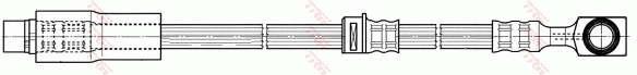 фото №16, Шланг тормозной гибкий trw phd500 562377