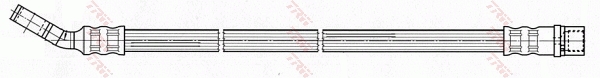 ПАТРУБОК ЕЛАСТИЧНИЙ HAM.OPEL VECTRA C 02 TRW PHD539 ПАТРУБОК ГАЛЬМІВНИЙ