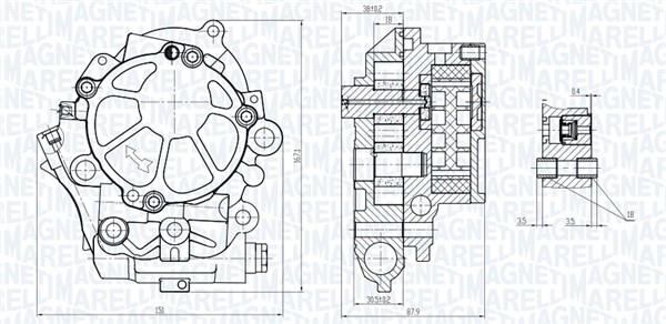фото №1, Магнит marelli насос масла fiat ducato 3,0mjt 10-