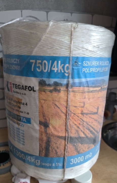 SZPULA SZNUREK ROLNICZY TEGAFOL 3000 MB 750/4KG