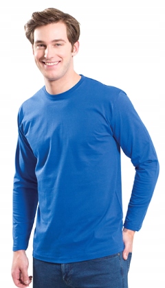 T-shirt męski długi rękaw zieleń khaki M bawełna 8410002676 Odzież Męska Koszulki z długim rękawem ED HTJRED-2
