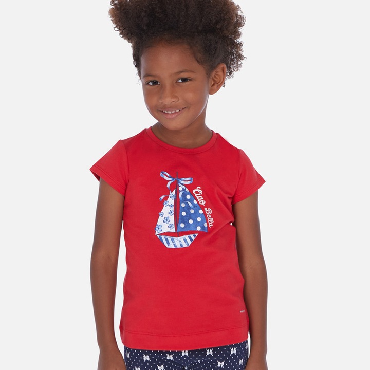 Koszulka bluzka dziewczynka Mayoral 3017 -32 r.122 9211080165 Dziecięce Odzież WP UUQSWP-4