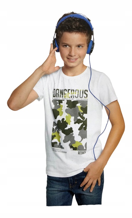 DANGEROUS 2pak bluzka koszulka t-shirt MORO *146 9772391884 Dziecięce Odzież ET JSQBET-5