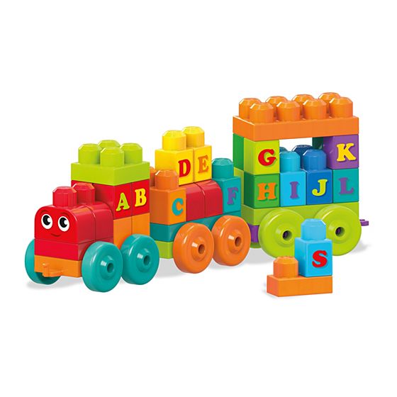 MEGA BLOKS музичний потяг зі звуком конструктор з літерами для малюка — фото 5