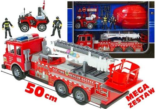 Набір пожежний LEAN Toys різнокольоровий з машиною, шоломом і квадроциклами (виставковий) — фото 11
