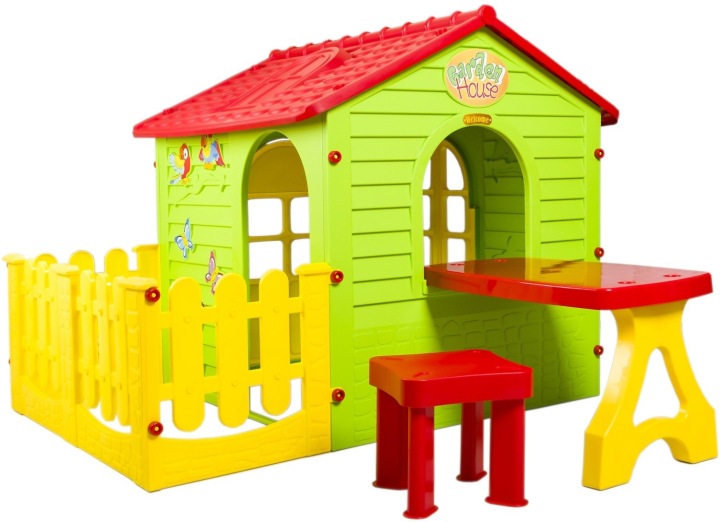 Будиночок садовий для дітей з бортиком і столиком великий XXL Mochtoys