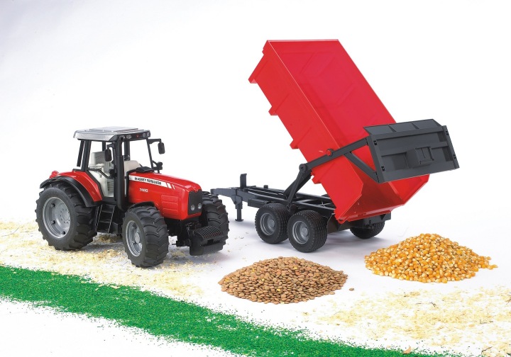Іграшка Подарунок Трактор Bruder Massey Ferguson 7480 з причепом самоскидом — фото 8
