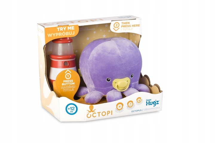 М'яка іграшка восьминіг TM Toys з проектором і ліхтарем фіолетова octopi — фото 3