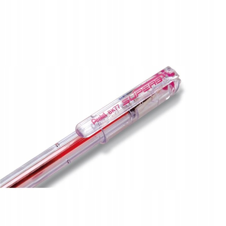 Ручка масляна SUPERB BK77 0,7 мм рожевий PENTEL — фото 2