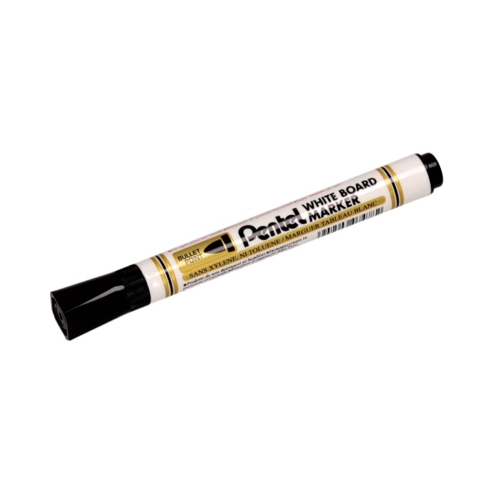 Маркер PENTEL MW85 для дошок сухостиральних чорний — фото 2