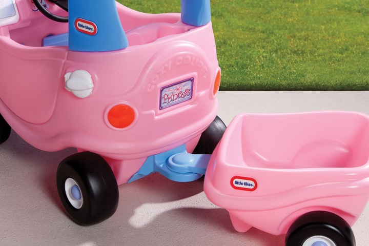 LITTLE TIKES COZY купе причіп для транспортного засобу принцеси рожева на гак — фото 2