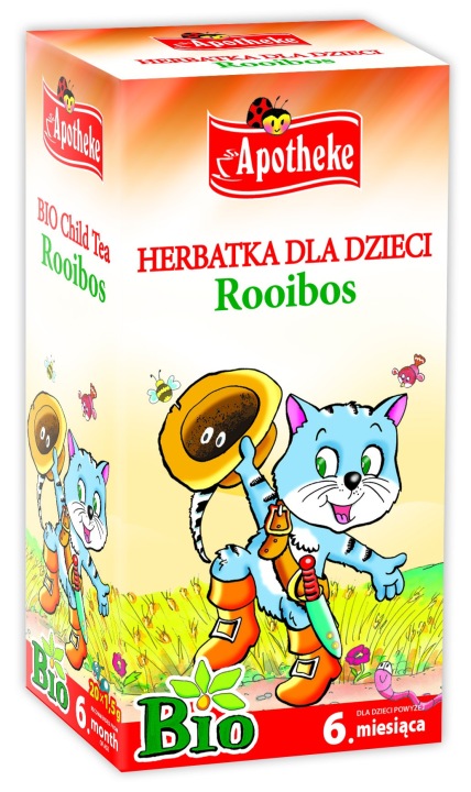 Apotheke, Біо Чай для дітей Ройбуш, 20 x 1,5 г