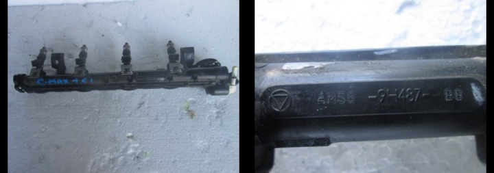 KRAFTSTOFFVERTEILER EINSPRITZLEISTE FORD C-MAX CMAX 1.6I AM56-9H487-BB
