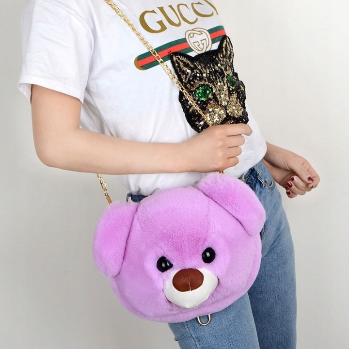 Пухнаста сумочка ведмедик сумка FURREAL TEDDY BEAR — фото 4