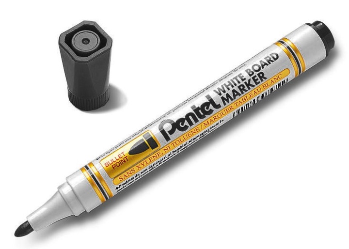 Маркер PENTEL MW85 для дошок сухостиральних чорний