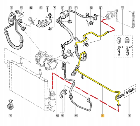 Схема кондиционера рено. Система кондиционера Рено Логан 1. Система кондиционера Рено Логан 1.4. Система кондиционирования Рено Меган 2. Renault Megane 2 схема шлангов кондиционер.
