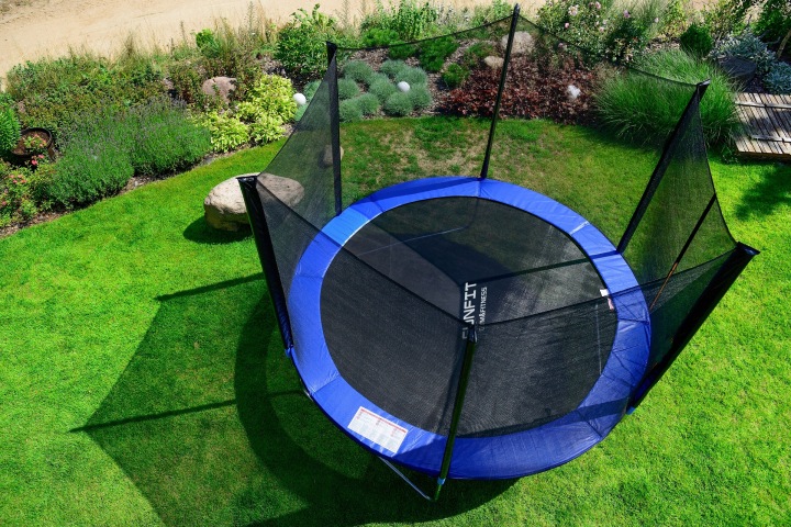 Батут садовий для дітей 252 см FUNFIT з сіткою зовнішньою 8ft — фото 11