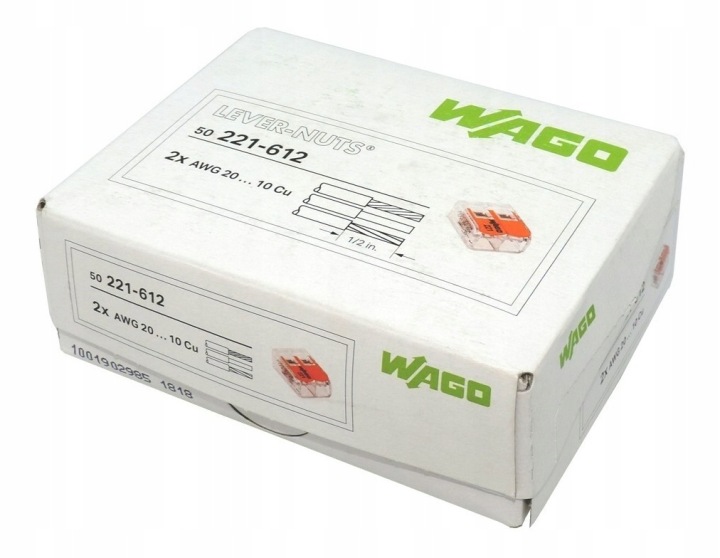 Rychlospojka Wago 221-612 0,5-6 mm² 2, 50 ks