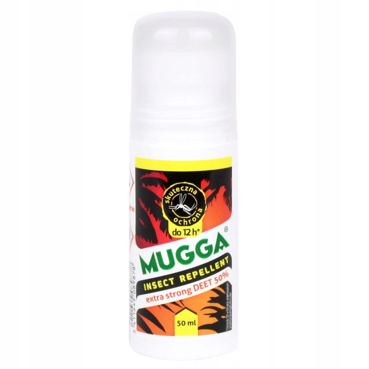 MUGGA ROLL ON 50% STRONG DEET від комарів кліщі Сильний 50 мл — фото 8