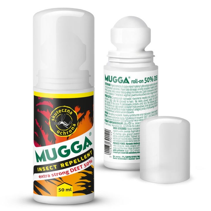 MUGGA ROLL ON 50% STRONG DEET від комарів кліщі Сильний 50 мл — фото 4
