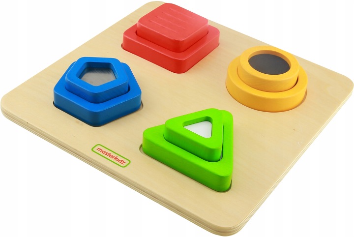 MASTERKIDZ DREWNIANA TABLICA KSZTAŁTY MATERIAŁY Marka Masterkidz