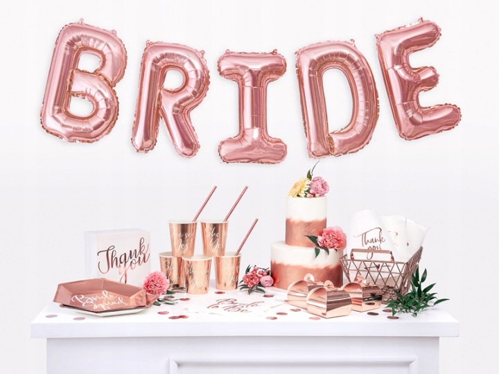 Стрічка на дівич-вечір Bride to Be чорна-rose золотий 160 см — фото 5