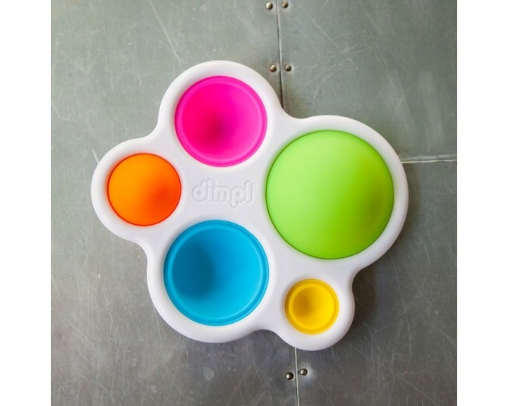 Бульбашки Dimpl Брелок Simpl Dimpl Fat Brain Toys Антистрес — фото 12