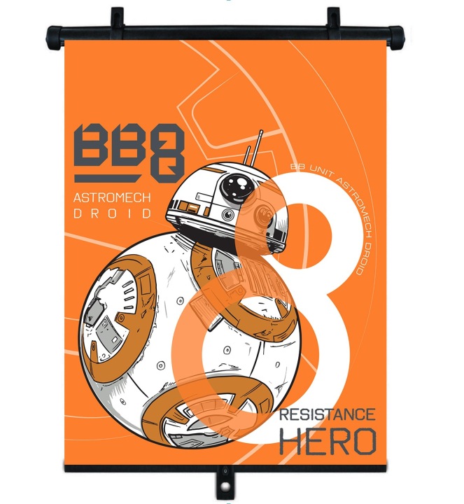 Рулонна штора автомобільна для авто сонцезахисна STAR WARS 1 шт. 36x45 см