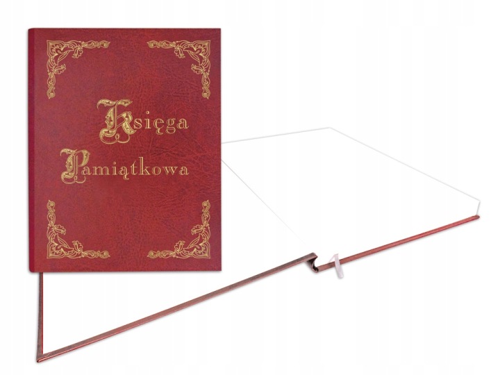 Книга Пам'ятна позолочена B4, 100 карток - бордо
