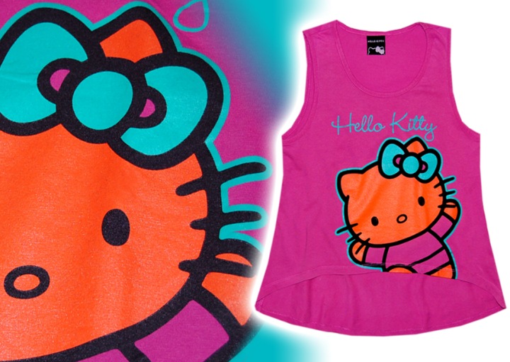 HELLO KITTY *** гарненька Туніка принт *** 122-128 (вживаний)