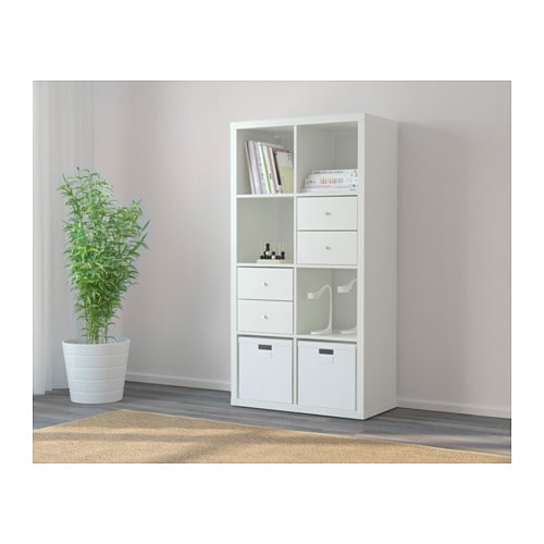 Стелаж Ikea Kallax 77 см x 147 см x 39 см білий — фото 5
