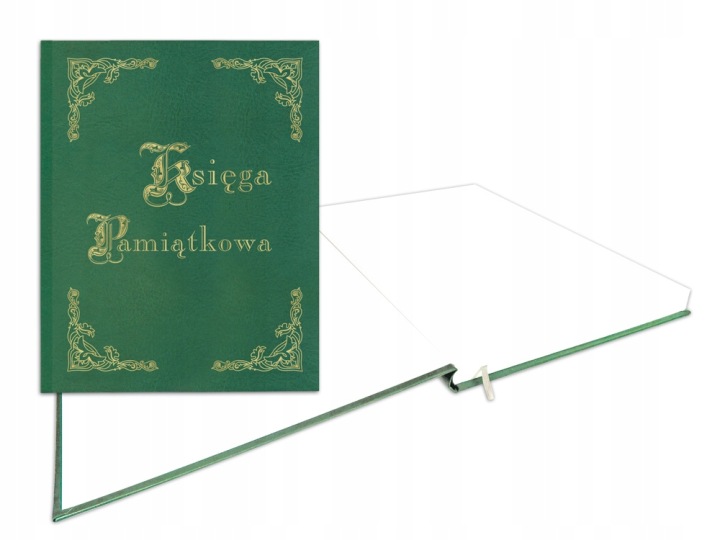 Книга Пам'ятна позолочена B4, 100 карток - зелена
