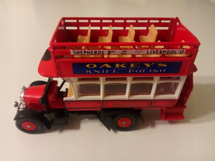 Коргі thornycroft j type double decker оукі knife polish автобус 1:43 (виставковий) — фото 9