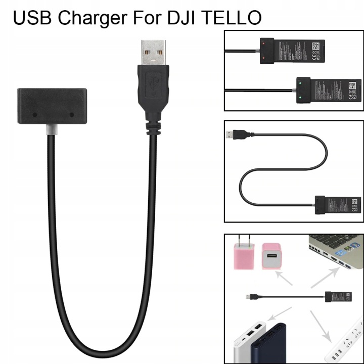 DJI Tello Дрон запасний зарядний пристрій кабель USB для DJI Tello Дрон 20A — фото 2